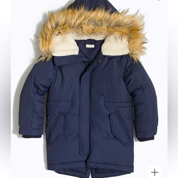 Crewcuts Boy Girl Fishtail Puffer Parka Size 12 Almost New - Picture 5 of 8